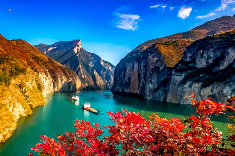 【长江三峡2日】红叶醉三峡の中国最红的秋季美景之一